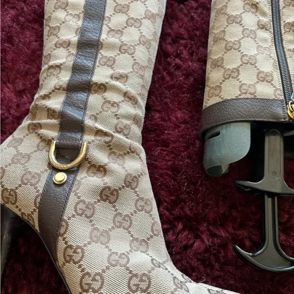 Gucci Monogram Boots - Picture 3 of 9